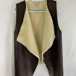 Sherpa lined vest